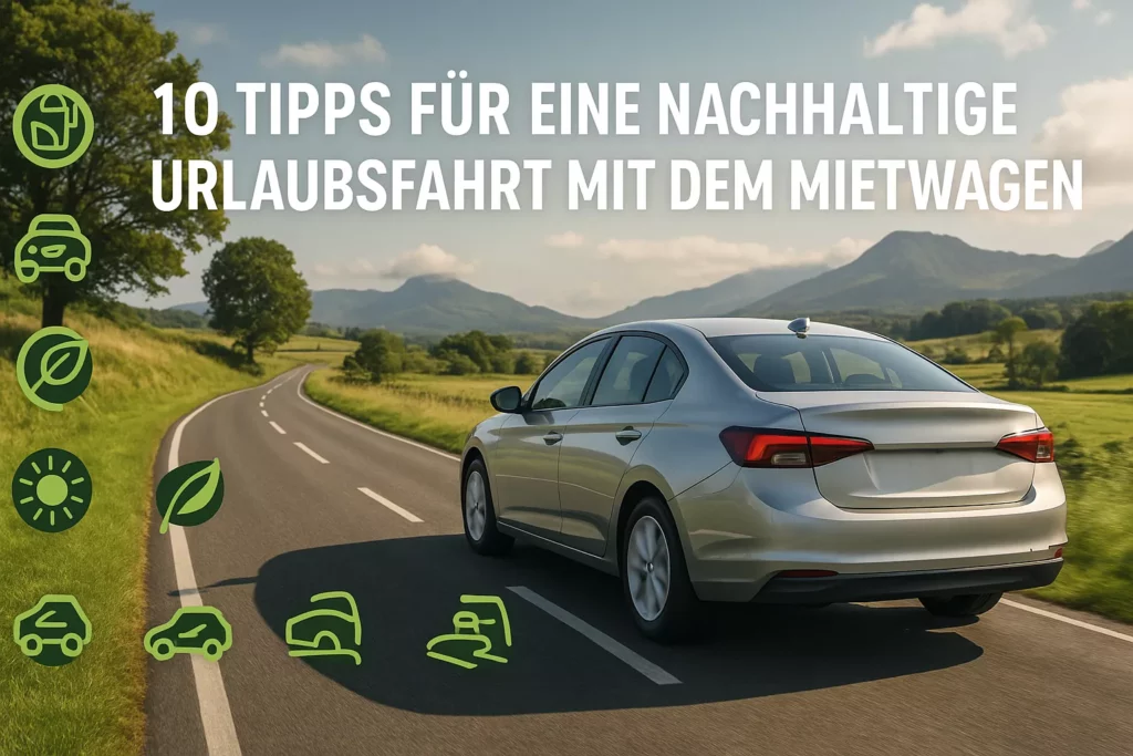 nachhaltige Urlaubsfahrt mit dem Mietwagen